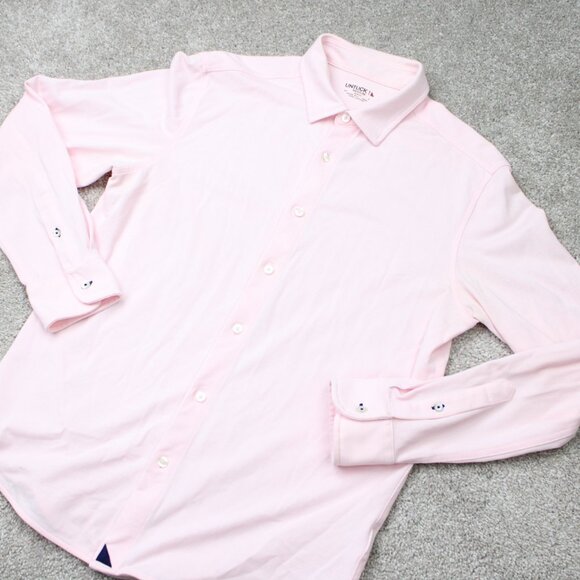 UNTUCKIT Shirt Mens Medium Pink 100% Cotton Long Sleeve Button Up - Picture 5 of 14